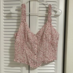 Sienna Sky Red and White Floral Camisole